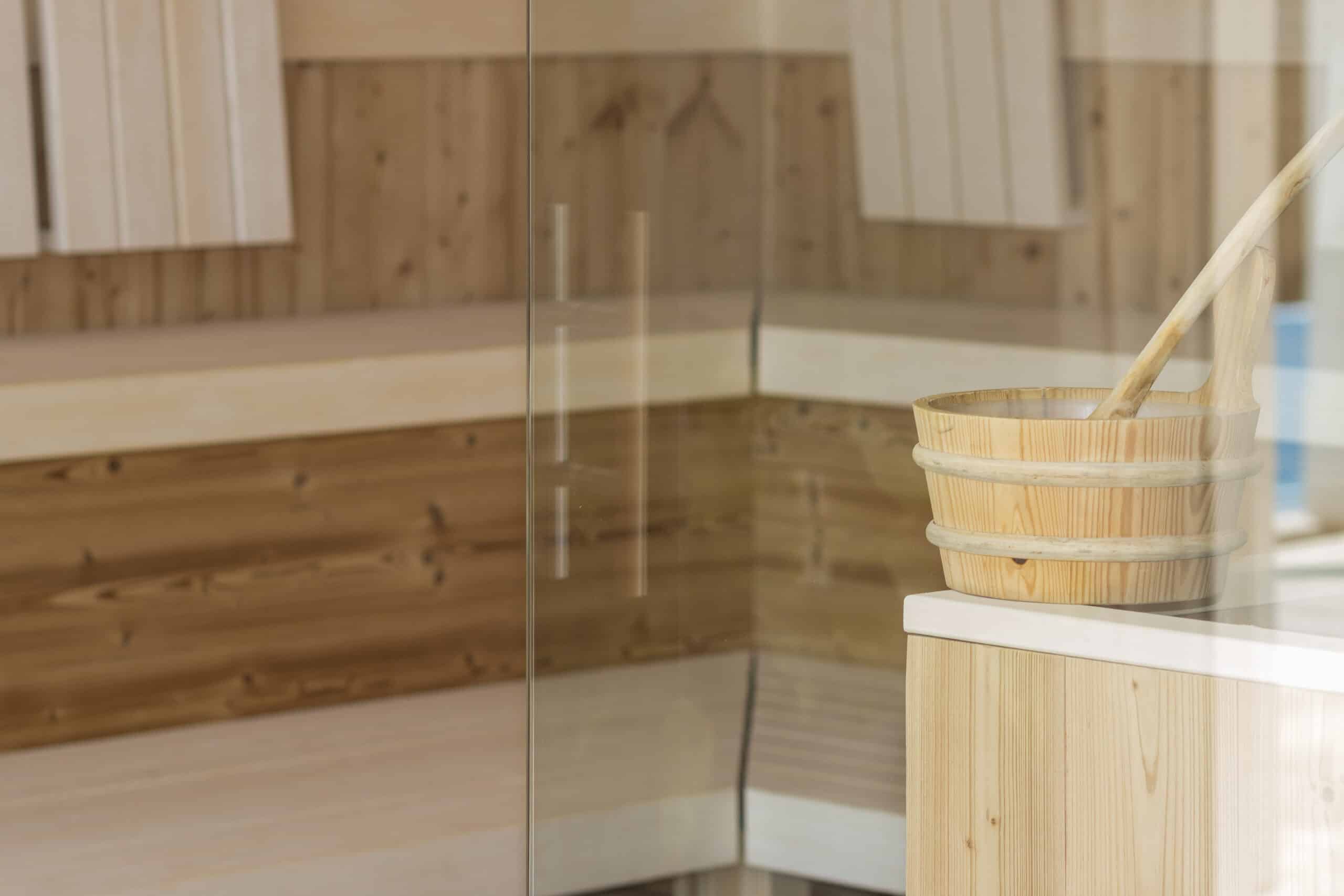 Sauna aus Holz